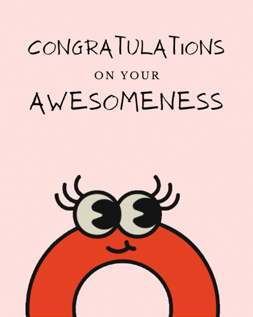 Congrats Awesome Animated Artwork GIF