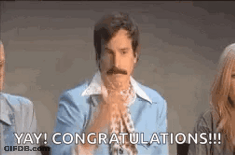 Congrats Confetti Man Meme GIF