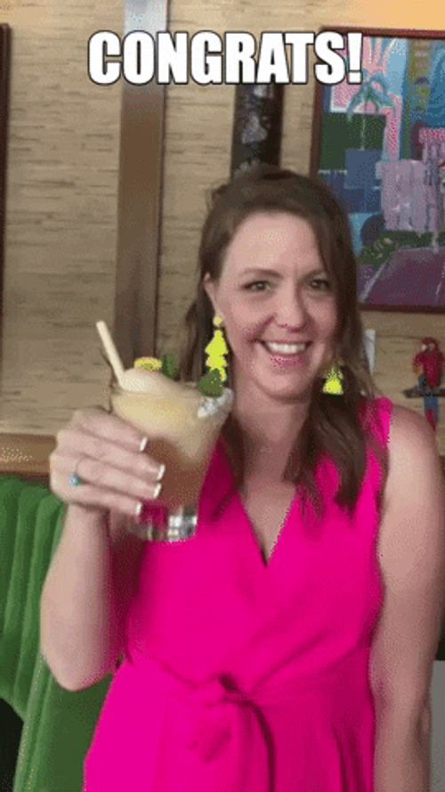 Congrats Margarita Toast GIF