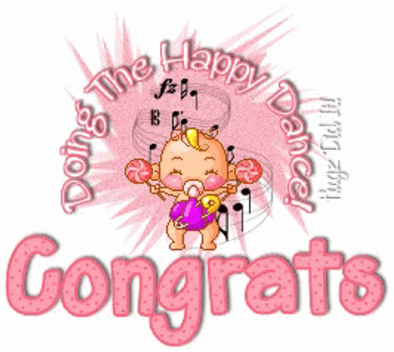 Congrats New Baby Happy Dance GIF