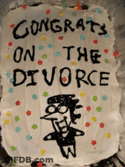 Congrats On The Divorce GIF
