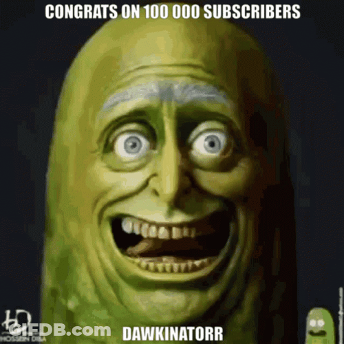 Congrats On Your Subscribers Pickle Rick GIF