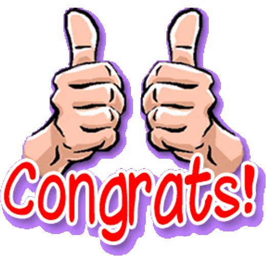 Congrats Two Thumbs Up Animation GIF