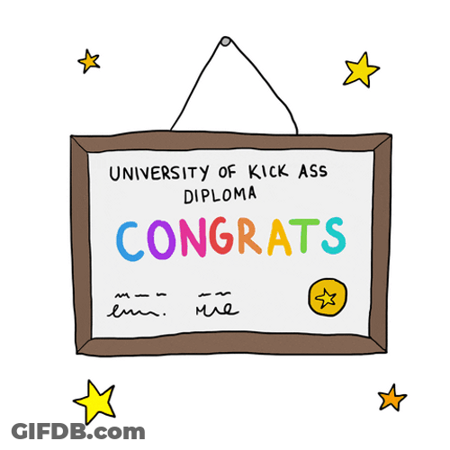 Congrats University Certificate Design Meme GIF