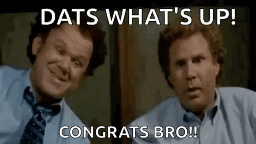 Congrats Will Ferrell John Reilley Step Brothers Meme GIF