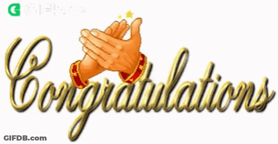 Congratulation Animated Hand Clapping GIF