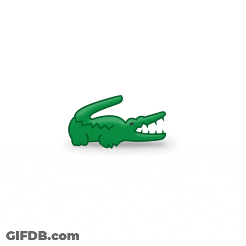 Congratulation Cute Alligator Animation GIF