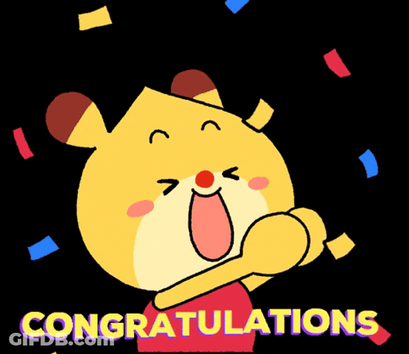 Congratulation Matcha Happy Clapping Hands GIF