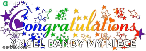 Congratulations Angel Bandy My Niece Banner GIF