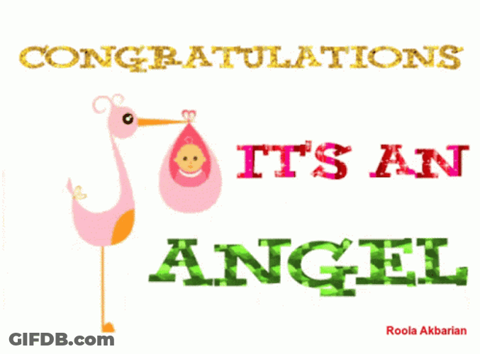 Congratulations Animated It's An Angel GIF