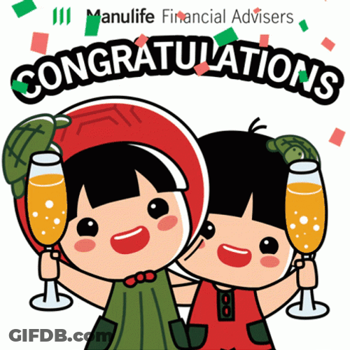 Congratulations Animated Manulife Financial Advisor GIF