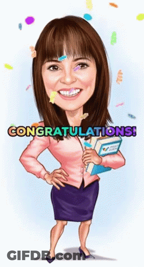 Congratulations Animated Teacher GIF