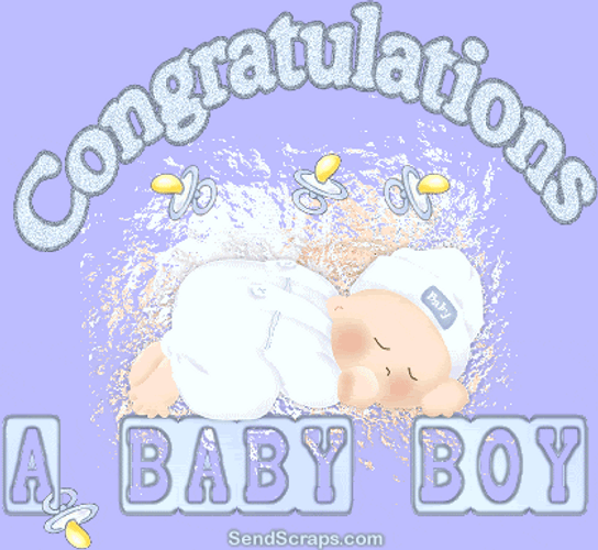 Congratulations Baby Boy Sleeping GIF