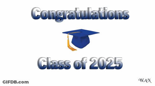 Congratulations Class Of 202 Blue Cap GIF
