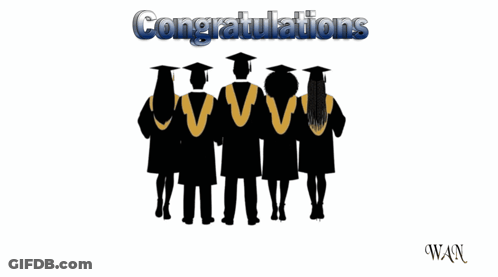 Congratulations Class Of 2026 With A Group Of Graduates Throwing Their Caps In The Air GIF