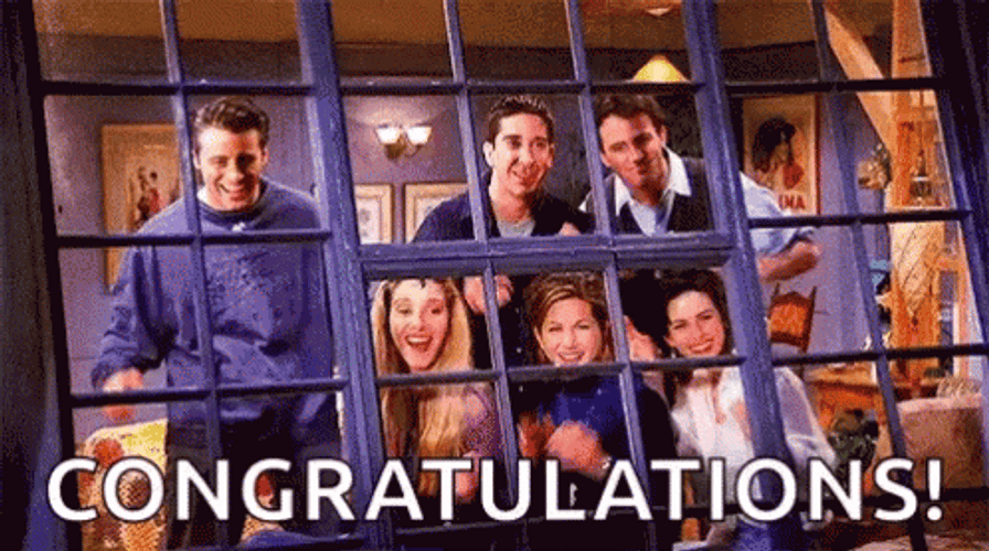 Congratulations Friends Cast GIF