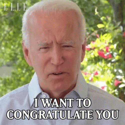 Congratulations Funny Joe Biden Greeting GIF
