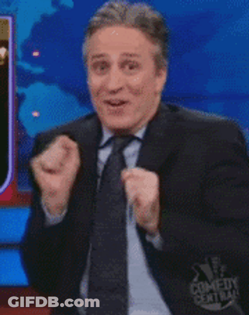 Congratulations Funny Jon Stewart Clapping GIF