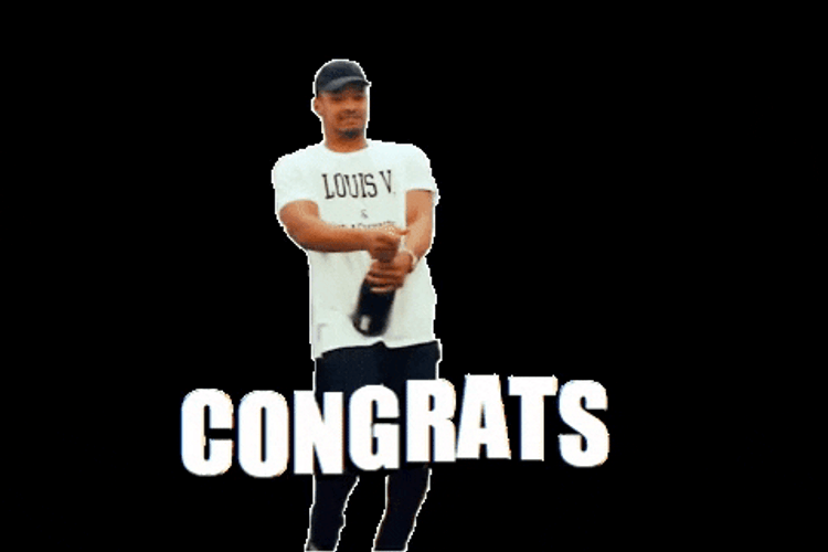 Congratulations Funny Steven Barlett Popping Bottle GIF
