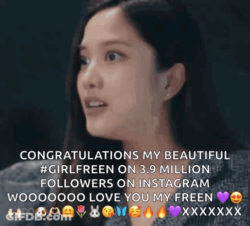 Congratulations Girlfreen 3.9 Million Instagram Followers GIF