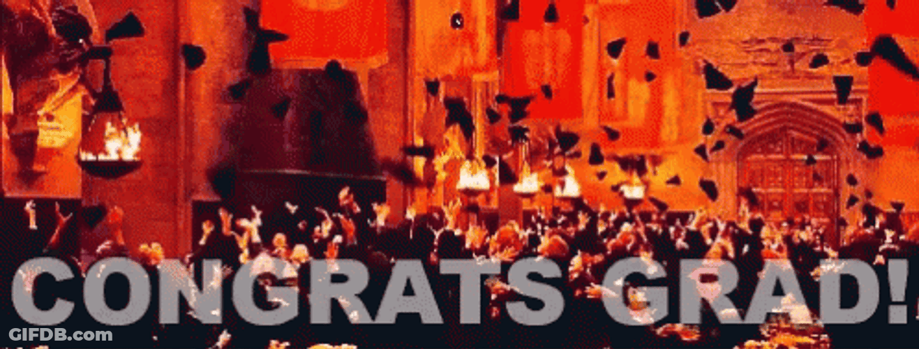 Congratulations Graduate Harry Potter Scene GIF
