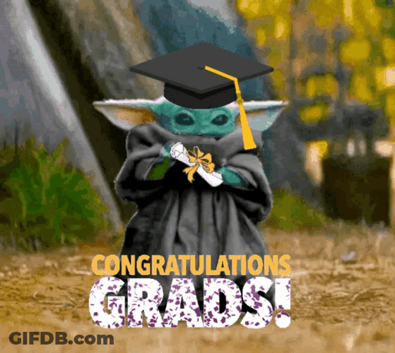 Congratulations Graduate Star Wars Master Yoda GIF