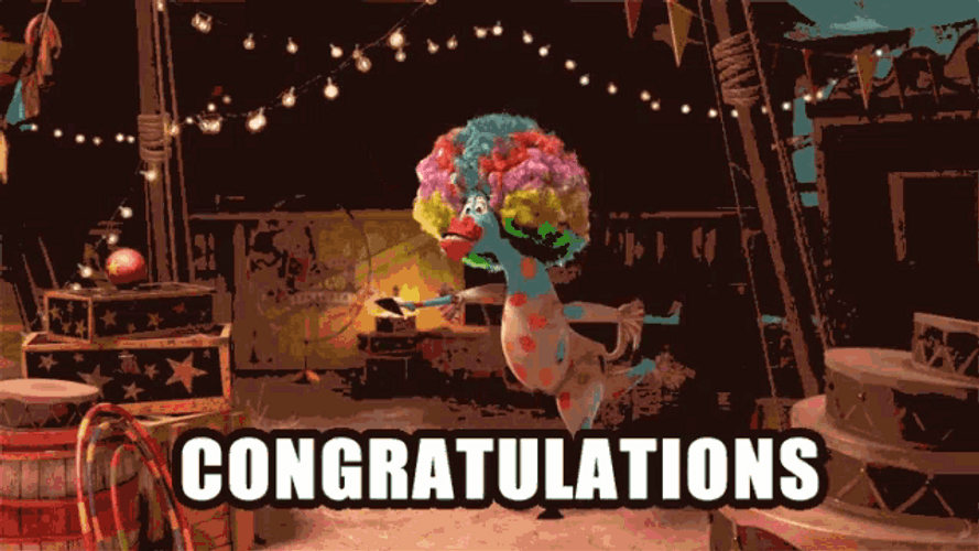 Congratulations Happy Dancing Horse GIF