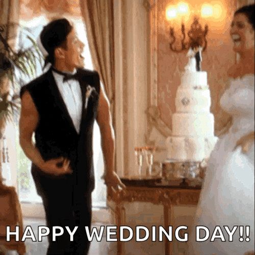 Congratulations Happy Wedding Day Dance GIF