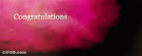 Congratulations In White Letters GIF