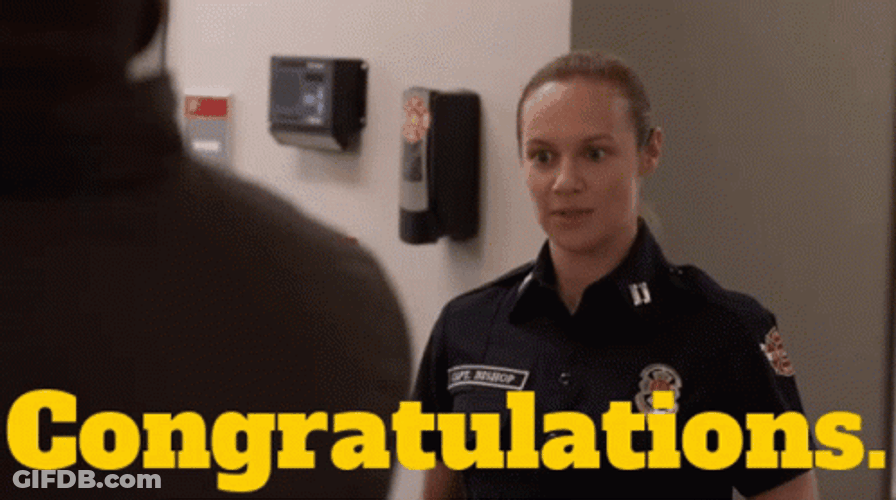 Congratulations Meme Police Woman GIF