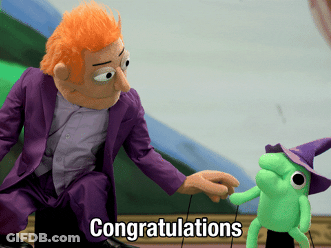Congratulations Meme Puppet Friends GIF