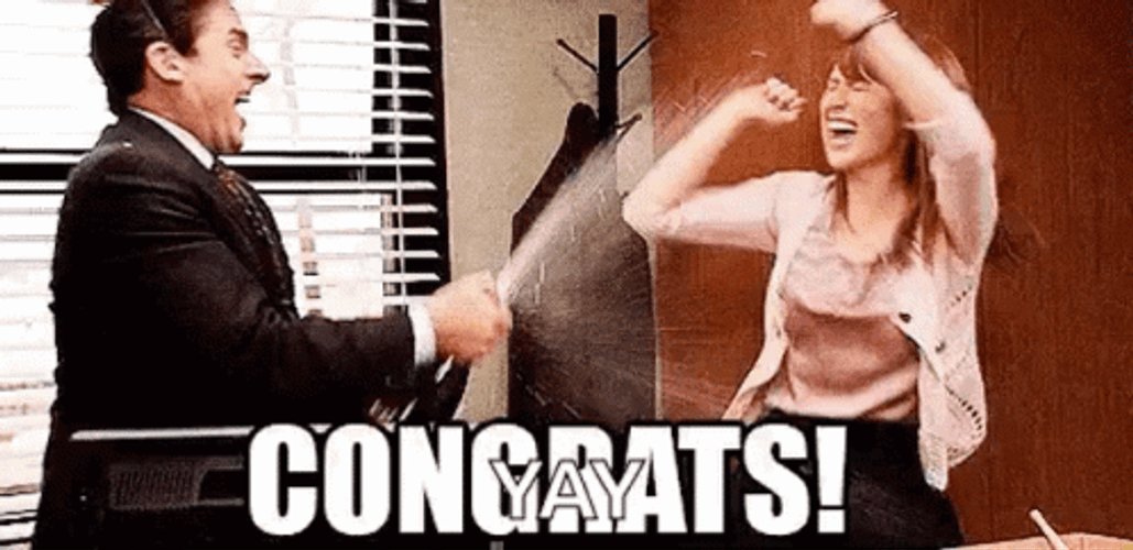 Congratulations Office Celebration Meme GIF