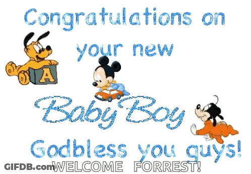 Congratulations On New Baby Boy Forrest GIF