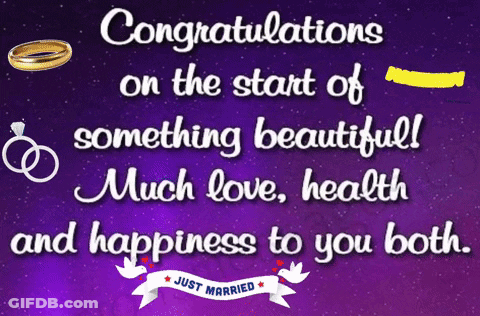 Congratulations On The Start Of Something Beautiful GIF