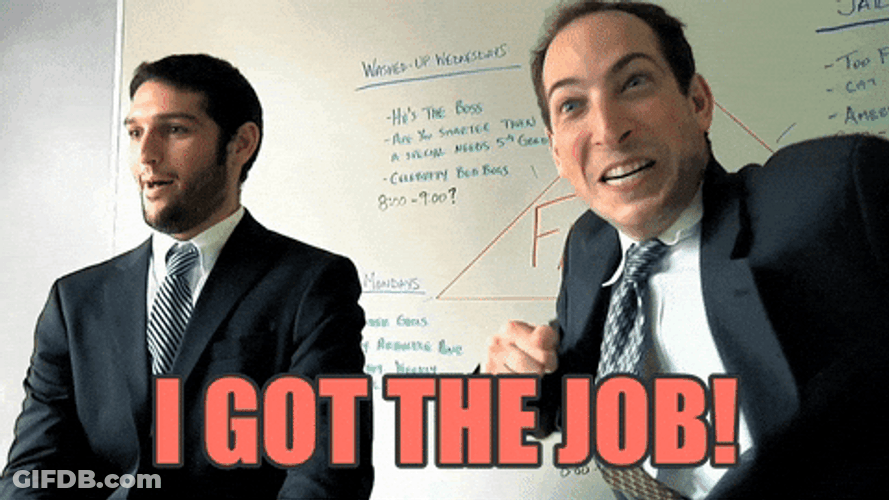 Congratulations On Your New Job I Got It GIF
