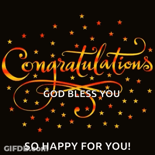 Congratulations So Happy God Bless You Black Stars GIF