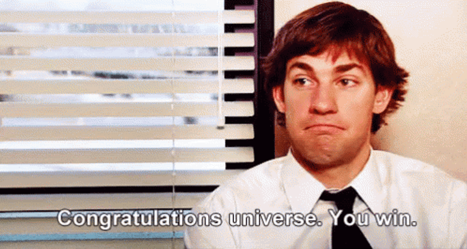 Congratulations Universe John Krasinski GIF