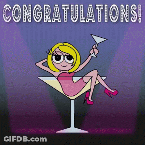 Congratulations Vodka Girl GIF
