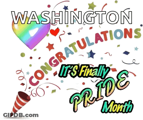 Congratulations Washington It's Finally Pride Month GIF
