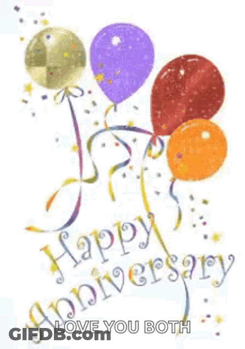 Congratulations Wedding Balloons GIF