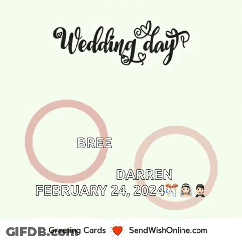 Congratulations Wedding Bree Darren GIF