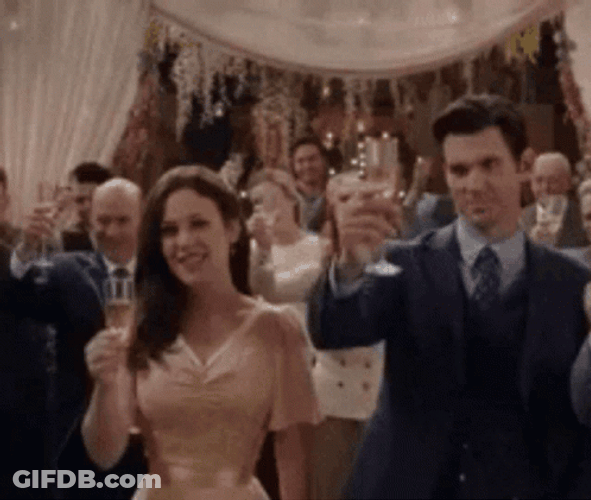 Congratulations Wedding Toast GIF