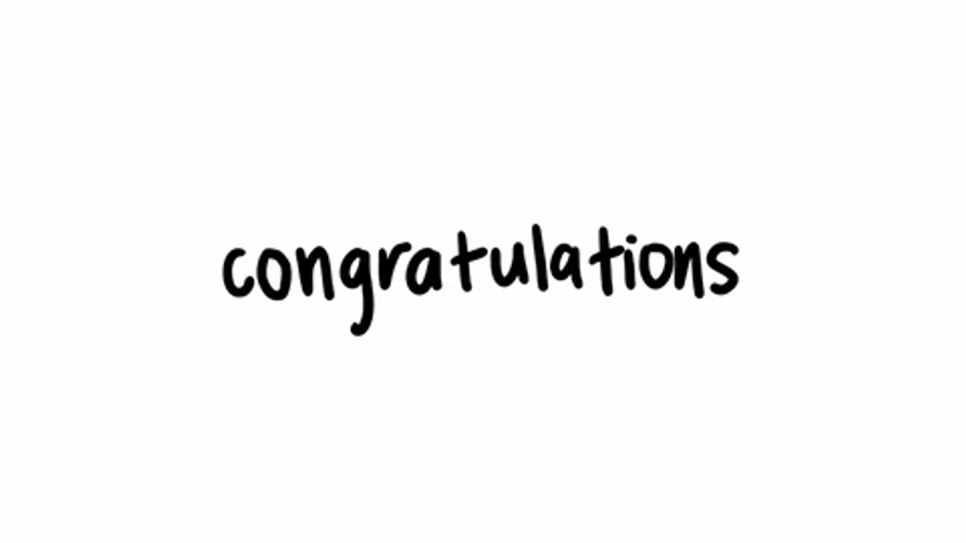 Congratulations You Played Yourself Words GIF