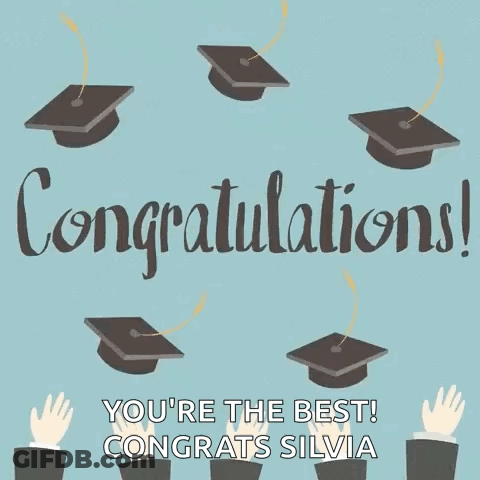 Congratulations You're The Best Silvia GIF