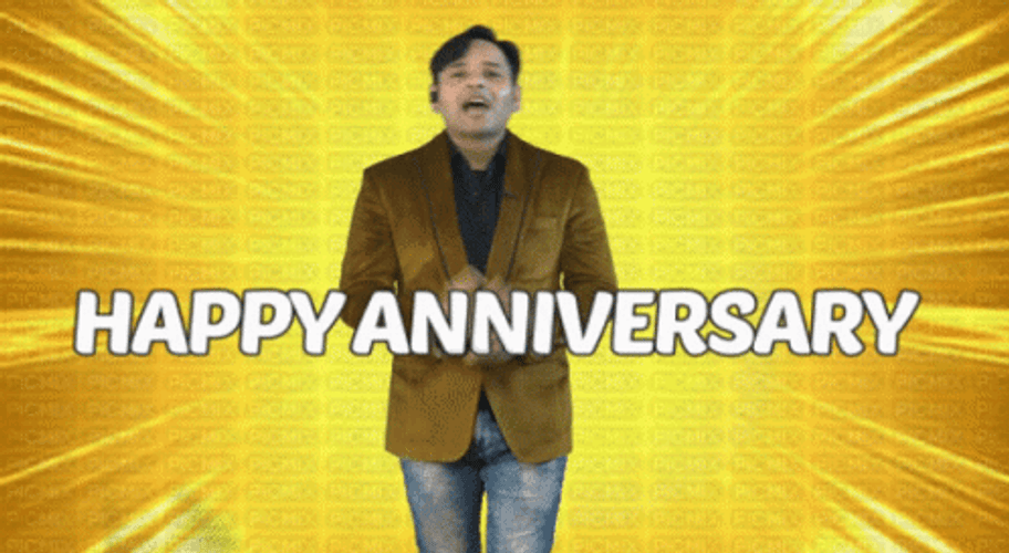 Congratulatory Greetings Happy Anniversary Meme GIF