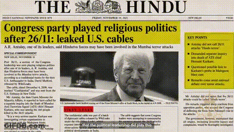 Congress Party Played Religious Politics After 26/11 Leaked US Cables GIF
