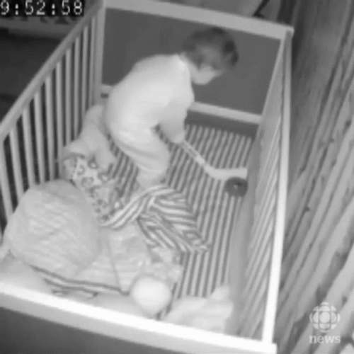 Connor Bedard Baby Hockey Crib GIF