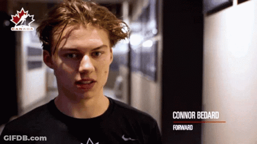 Connor Bedard Forward Interview GIF