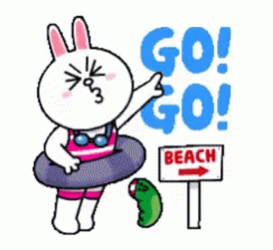Conny Go Go Beach GIF