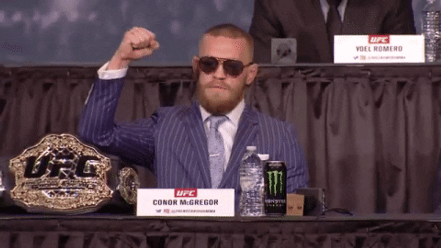 Conor Mcgregor Clenching Arm GIF